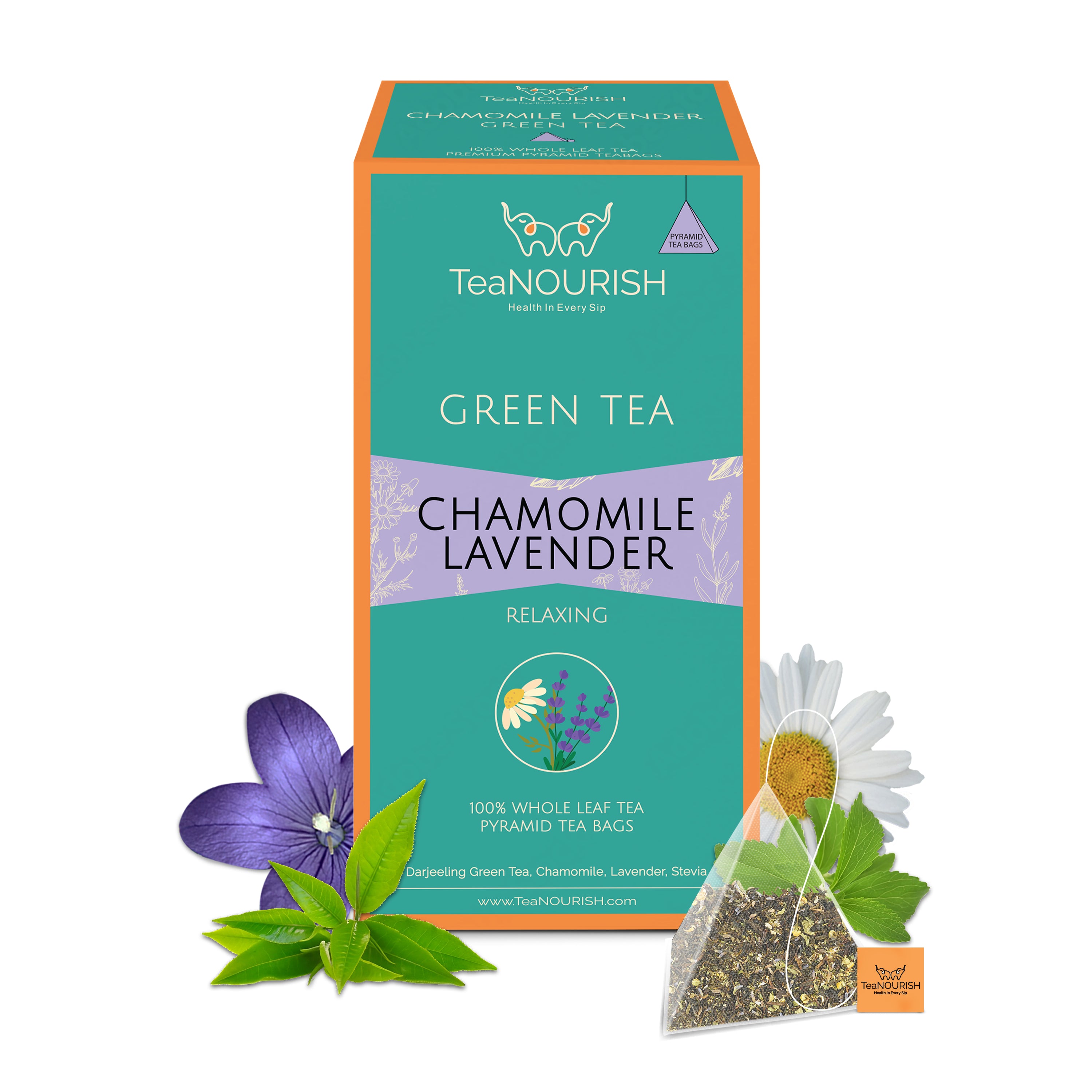 Chamomile Lavender Green Tea - 20 Tea Bags