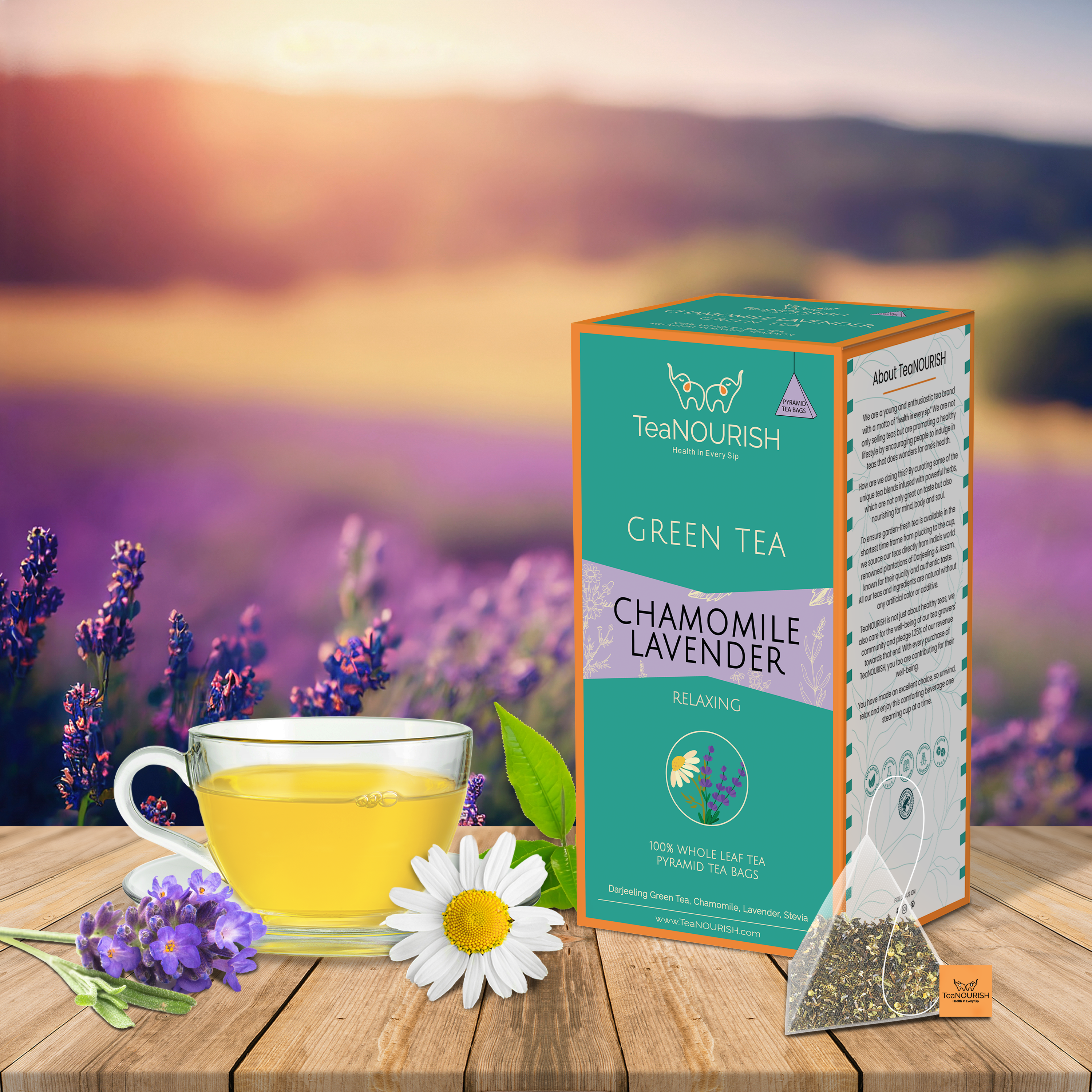 Chamomile Lavender Green Tea - 20 Tea Bags