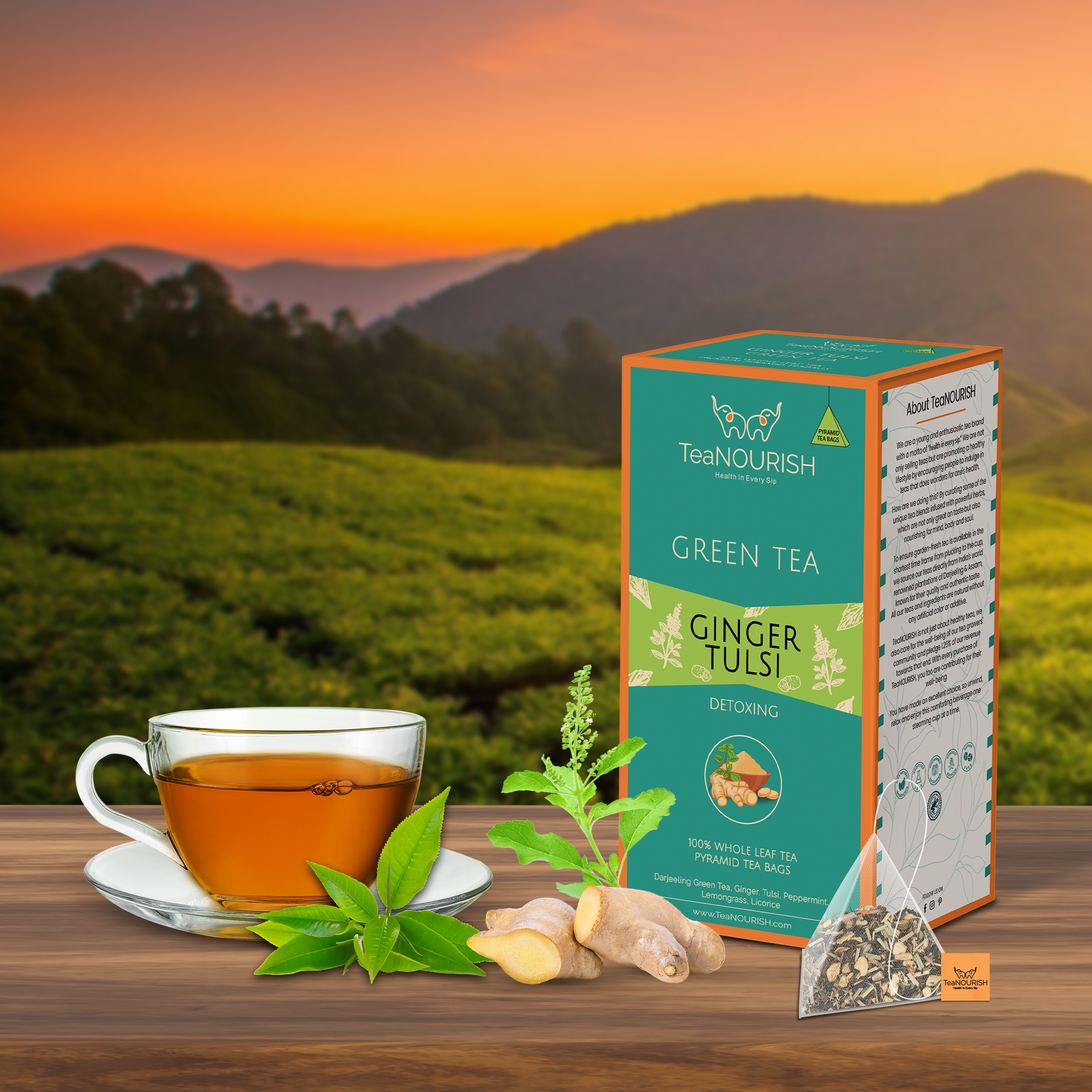 Ginger Tulsi Green Tea - 20 Tea Bags